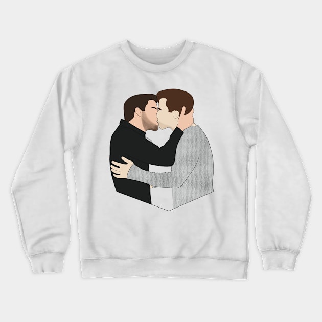 Connor and Oliver Crewneck Sweatshirt by Gabi Veiga